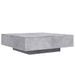 Table basse gris béton 100x100x31 cm bois d'ingénierie - Photo n°2