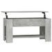 Table basse Gris béton 101x49x52 cm Bois d'ingénierie - Photo n°1