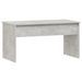 Table basse Gris béton 102x50,5x52,5 cm Bois d'ingénierie - Photo n°3