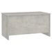 Table basse Gris béton 102x55,5x52,5 cm Bois d'ingénierie - Photo n°3