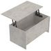 Table basse Gris béton 102x55,5x52,5 cm Bois d'ingénierie - Photo n°6