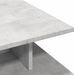 Table basse gris béton 102x55x35 cm bois d'ingénierie - Photo n°7