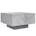 Table basse gris béton 55x55x31 cm bois d'ingénierie - Photo n°1