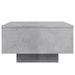 Table basse gris béton 55x55x31 cm bois d'ingénierie - Photo n°6