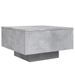 Table basse gris béton 55x55x31 cm bois d'ingénierie - Photo n°7