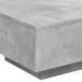 Table basse gris béton 55x55x31 cm bois d'ingénierie - Photo n°8