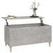 Table basse Gris béton 90x44,5x45 cm Bois d'ingénierie - Photo n°5