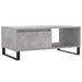 Table basse Gris béton 90x50x36,5 cm Bois d'ingénierie - Photo n°1