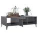 Table basse Gris brillant 103,5x60x35 cm - Photo n°1