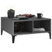 Table basse Gris brillant 60x60x30 cm 2 - Photo n°1