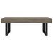 Table basse Gris et noir 120x60x40 cm MDF et fer - Photo n°3