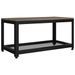 Table basse Gris et noir 90x45x45 cm MDF et fer - Photo n°2