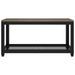 Table basse Gris et noir 90x45x45 cm MDF et fer - Photo n°3