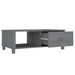 Table basse Gris foncé 100x55x35 cm Bois massif de pin - Photo n°5