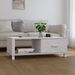 Table basse HAMAR Blanc 100x55x35 cm Bois massif de pin - Photo n°1