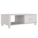 Table basse HAMAR Blanc 100x55x35 cm Bois massif de pin - Photo n°2