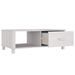 Table basse HAMAR Blanc 100x55x35 cm Bois massif de pin - Photo n°7