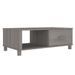 Table basse HAMAR Gris clair 100x55x35 cm Bois massif de pin - Photo n°2