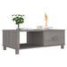 Table basse HAMAR Gris clair 100x55x35 cm Bois massif de pin - Photo n°4