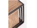 Table basse industriel modulable bois d'acacia et acier marron Palma - Lot de 4 - Photo n°4