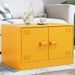 Table basse Jaune moutarde 67x50x44 cm acier - Photo n°1