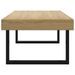 Table basse Marron clair et noir 120x60x40 cm MDF et fer - Photo n°4