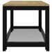 Table basse Marron clair et noir 90x45x45 cm MDF et fer - Photo n°4