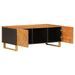 Table basse marron et noir 100x54x40 cm bois massif de manguier - Photo n°3