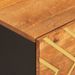 Table basse marron et noir 100x54x40 cm bois massif de manguier - Photo n°7