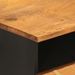 Table basse marron et noir 80x54x40 cm bois de massif manguier - Photo n°8