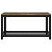 Table basse Marron foncé et noir 90x45x45 cm MDF et fer - Photo n°3