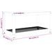 Table basse Marron foncé et noir 90x45x45 cm MDF et fer - Photo n°7