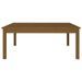 Table basse Marron miel 100x100x40 cm Bois massif de pin - Photo n°3