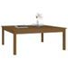 Table basse Marron miel 100x100x40 cm Bois massif de pin - Photo n°5