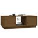 Table basse Marron miel 100x50x35 cm Bois massif de pin - Photo n°4