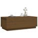 Table basse Marron miel 100x50x35 cm Bois massif de pin - Photo n°4