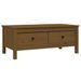 Table basse Marron miel 100x50x40 cm Bois massif de pin - Photo n°2