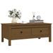 Table basse Marron miel 100x50x40 cm Bois massif de pin - Photo n°4