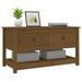 Table basse Marron miel 102x49x55 cm Bois massif de pin - Photo n°7