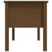 Table basse Marron miel 102x49x55 cm Bois massif de pin - Photo n°7