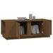 Table basse Marron miel 110x50x40 cm Bois massif de pin - Photo n°4