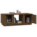 Table basse Marron miel 110x50x40 cm Bois massif de pin - Photo n°4