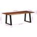 Table basse marron miel 110x55x40 cm bois massif d'acacia - Photo n°8