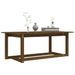 Table basse Marron miel 110x55x45 cm Bois massif de pin - Photo n°6