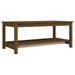 Table basse Marron miel 110x55x45 cm Bois massif de pin - Photo n°2