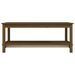 Table basse Marron miel 110x55x45 cm Bois massif de pin - Photo n°5