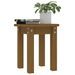 Table basse Marron miel Ø 35x35 cm Bois massif de pin - Photo n°4