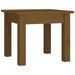 Table basse Marron miel 35x35x30 cm Bois massif de pin - Photo n°2