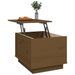 Table basse Marron miel 40x50x35 cm Bois massif de pin - Photo n°5