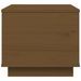 Table basse Marron miel 40x50x35 cm Bois massif de pin - Photo n°6